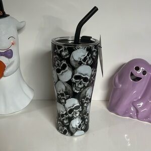 🧡Halloween Stainless Steel 30oz Skull Tumbler